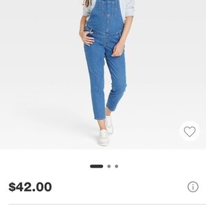 Isabel Maternity by Ingrid & Isabel Blue Denim Jumpsuit